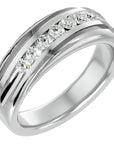 Verighetă Noblesse din Aur 14k cu Diamante Naturale de 0.52 ct din 14k Aur Alb - Castelo.ro