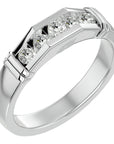 Inel Radiant din Aur 14k cu Diamante Create în Laborator de 0.51 ct din 14k Aur Alb - Castelo.ro