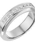 Verighetă cu Diamante Create în Laborator Eternity de 0.88 ct din Platina - Castelo.ro