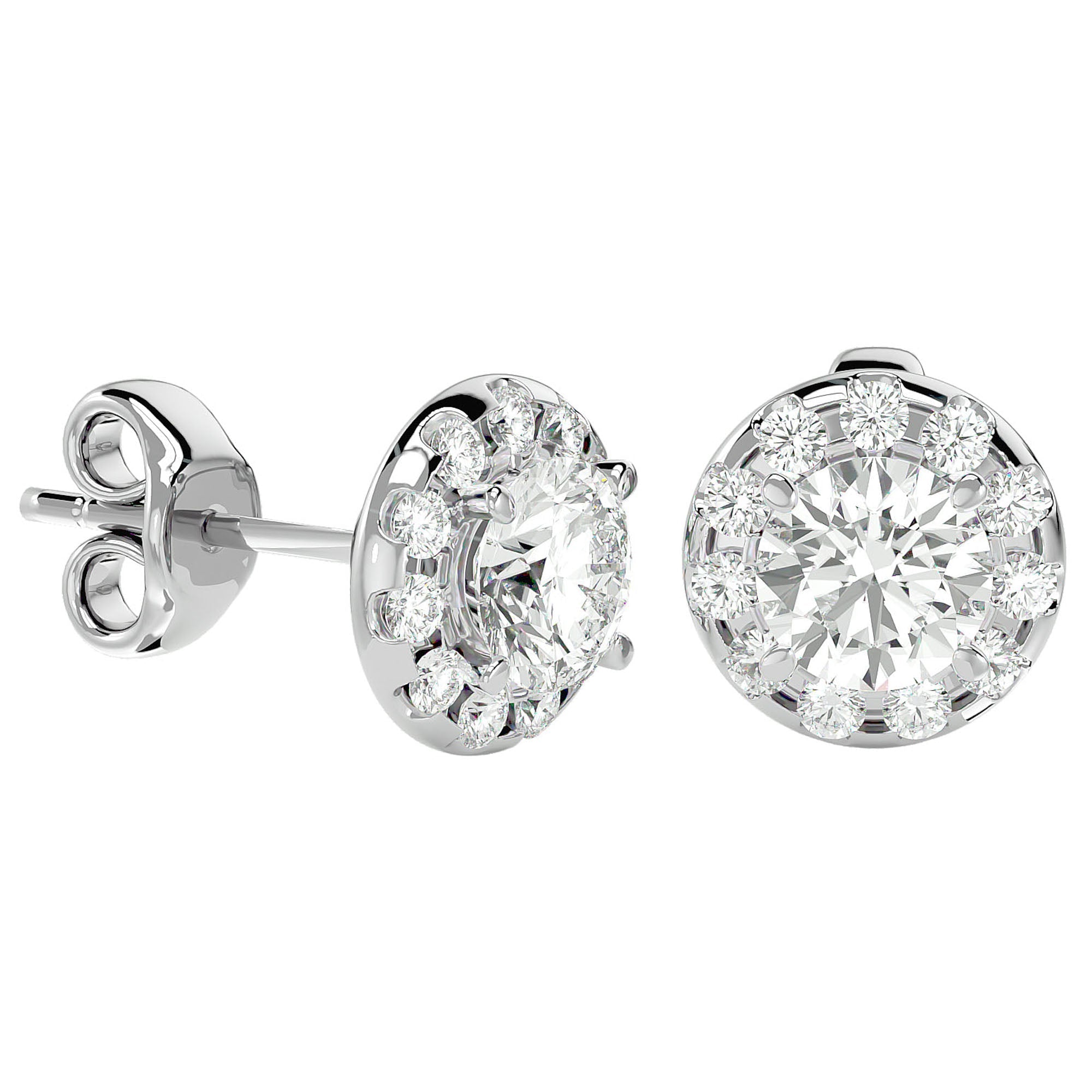 Cercei Cu Diamante Create în Laborator Stud de 1.06 ct din - Castelo.ro