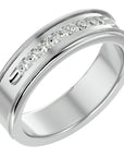 Verighetă Céline din Aur 14k cu Bandă De Diamante Naturale de 0.31 ct din 14k Aur Alb - Castelo.ro