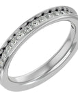 Inel Eternity Cu Moissanite de 0.41 ct din Platina - Castelo.ro