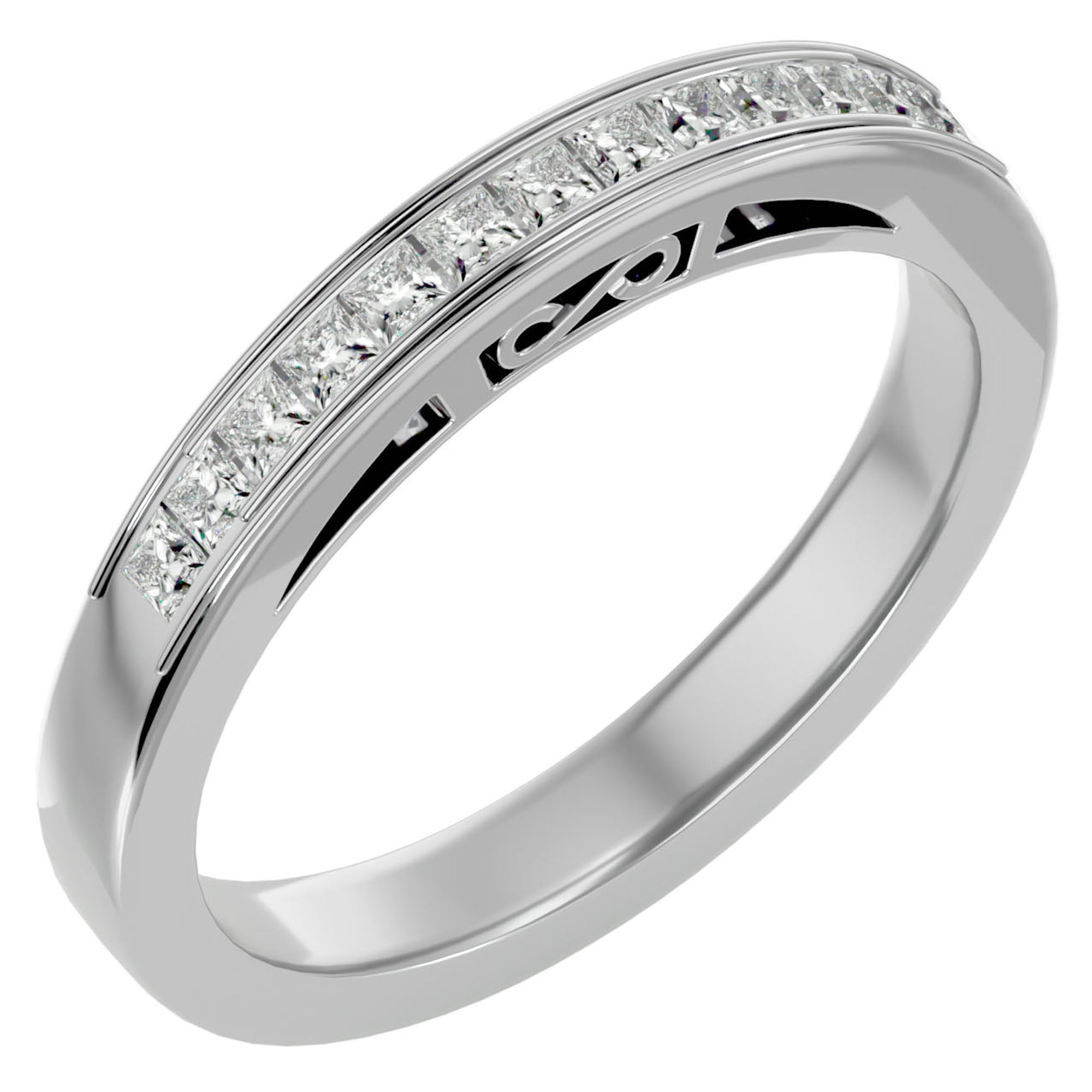 Verighetă cu Diamante Create în Laborator Eternity de 1.07 ct din Platina - Castelo.ro