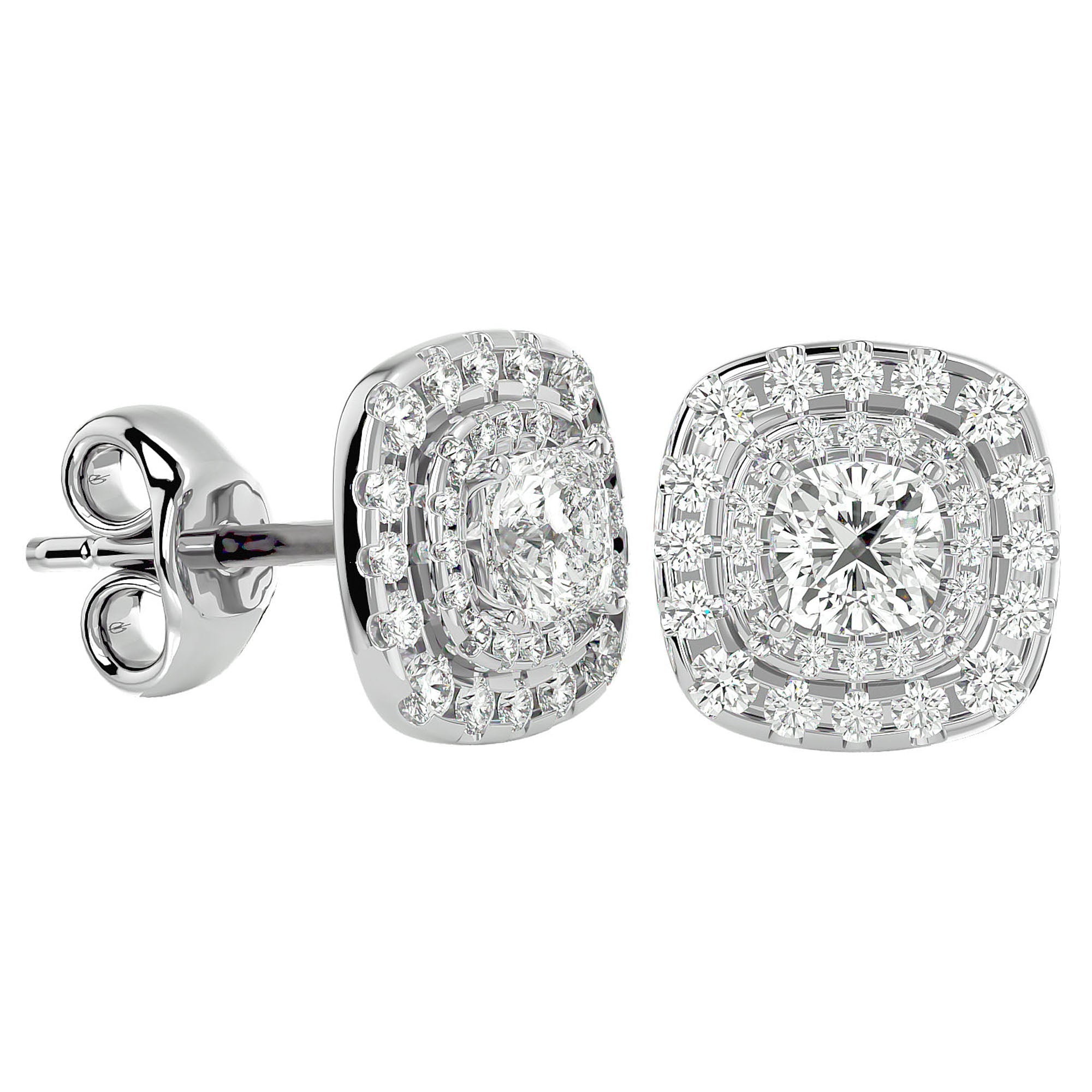 Cercei Stud Cu Moissanite de 2.2 ct din - Castelo.ro