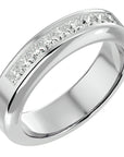 Verighetă din Aur 14k cu Diamante Naturale Eternity de 0.88 ct din 14k Aur Alb - Castelo.ro