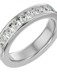 Verighetă din Aur 14k cu Diamante Naturale Eternity de 1.01 ct din 14k Aur Alb - Castelo.ro