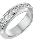 Verighetă Chloé cu Bandă De Diamante Create în Laborator de 0.74 CT din Platina - Castelo.ro