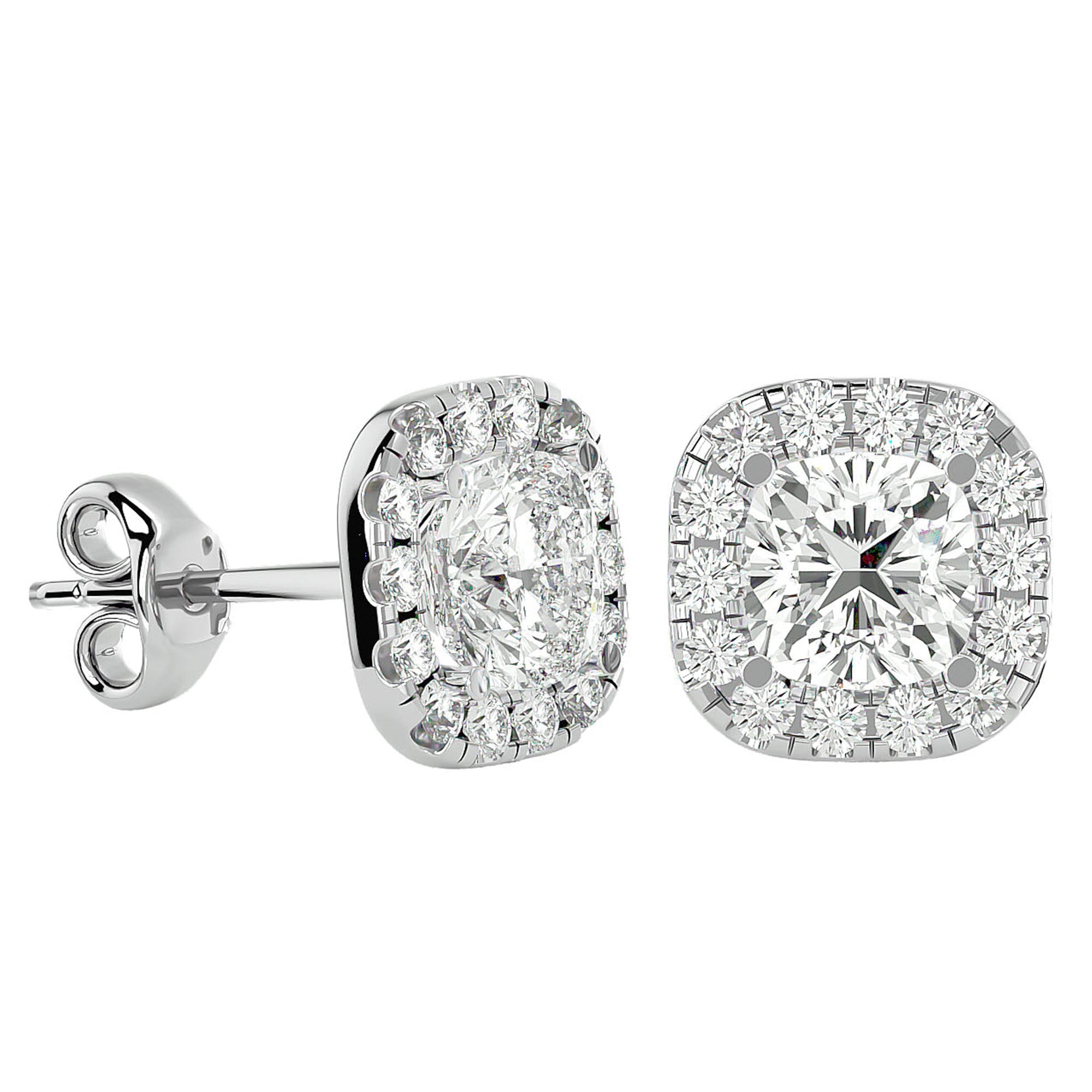 Cercei Stud Cu Moissanite de 2.06 ct din - Castelo.ro