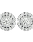 Cercei Halo Distins Cu Moissanite de 1.97 ct din - Castelo.ro