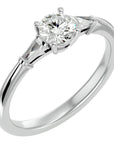 Inel de Logodnă Solitaire cu Moissanite de 0.69 ct din Platina - Castelo.ro