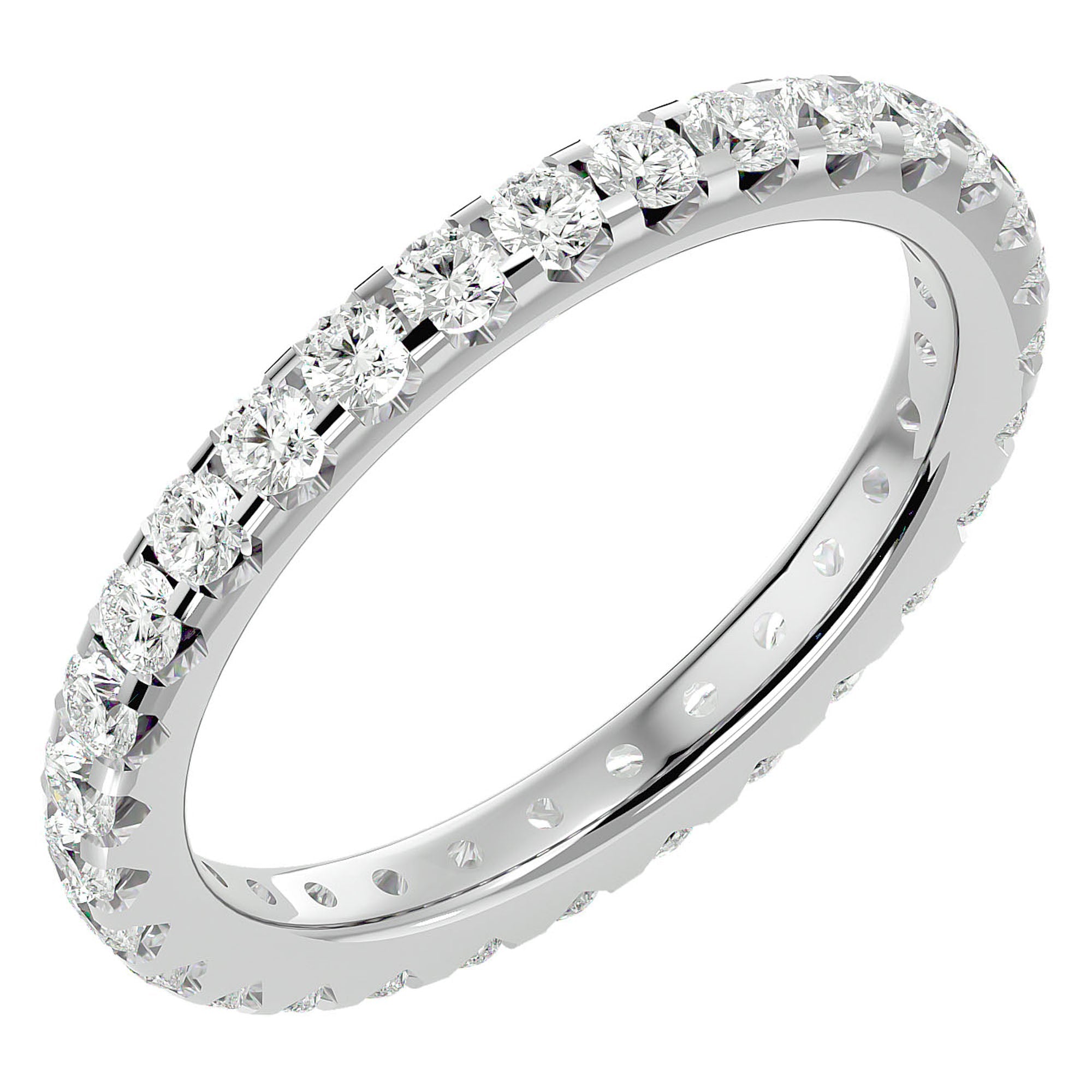 Inel Eternity cu Diamante Naturale de 1.04 ct din Platina - Castelo.ro