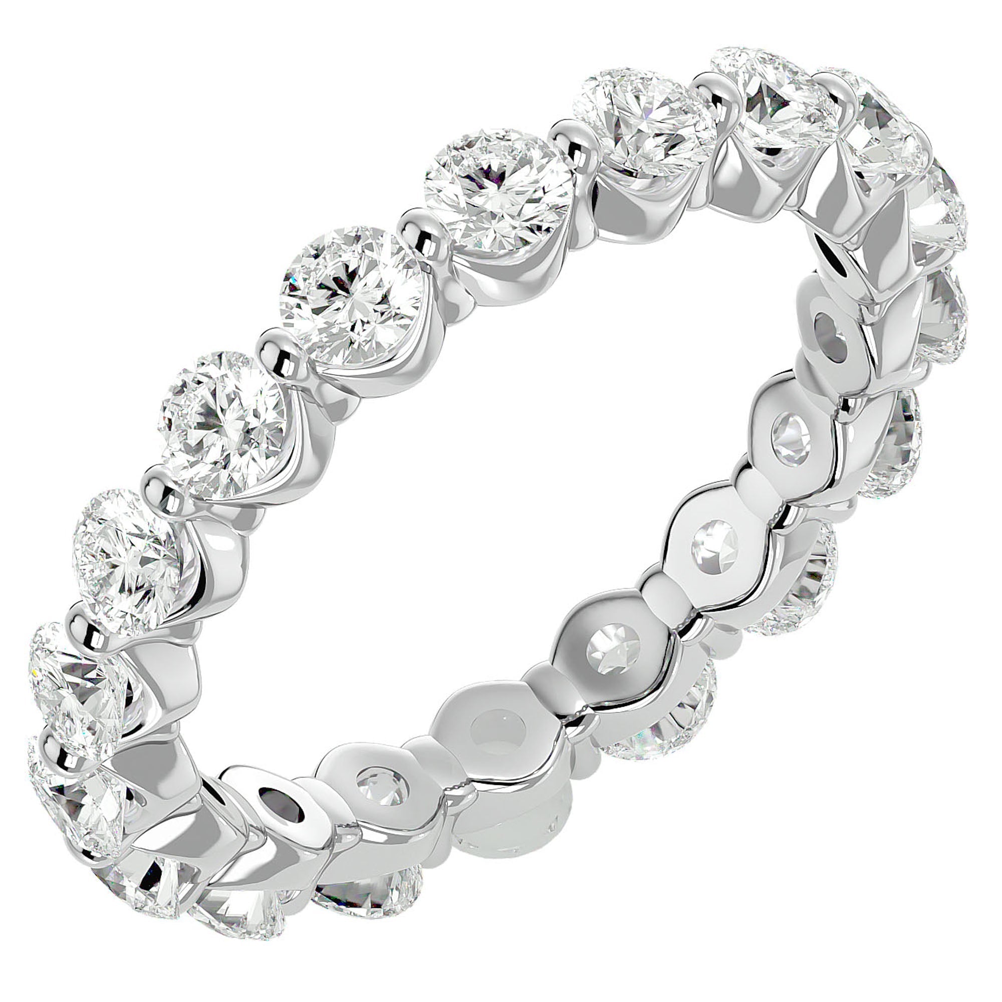 Inel Eternity cu Diamante Create în Laborator de 2.01 ct din Platina - Castelo.ro