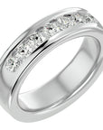 Verighetă cu Bandă De Diamante Naturale de 1.03 ct din Platina - Castelo.ro