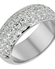 Inel Nupțial Pavé cu Diamante Naturale de 1.87 ct din Platina - Castelo.ro