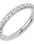 Inel Eternity din Aur 14k cu Moissanite de 1.04 ct din 14k Aur Alb - Castelo.ro