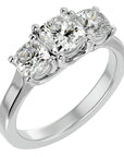 Inel de Logodnă Contessina din Aur 14k cu Trei Diamante Create în Laborator de 2.47 ct din 14k Aur Alb - Castelo.ro