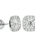 Cercei Stud Cu Diamante Naturale de 2.06 ct din - Castelo.ro