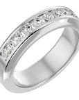 Verighetă Chloé din Aur 14k cu Bandă De Diamante Naturale de 0.74 CT din 14k Aur Alb - Castelo.ro