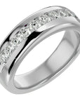 Verighetă Eternity cu Moissanite de 1.01 ct din Platina - Castelo.ro