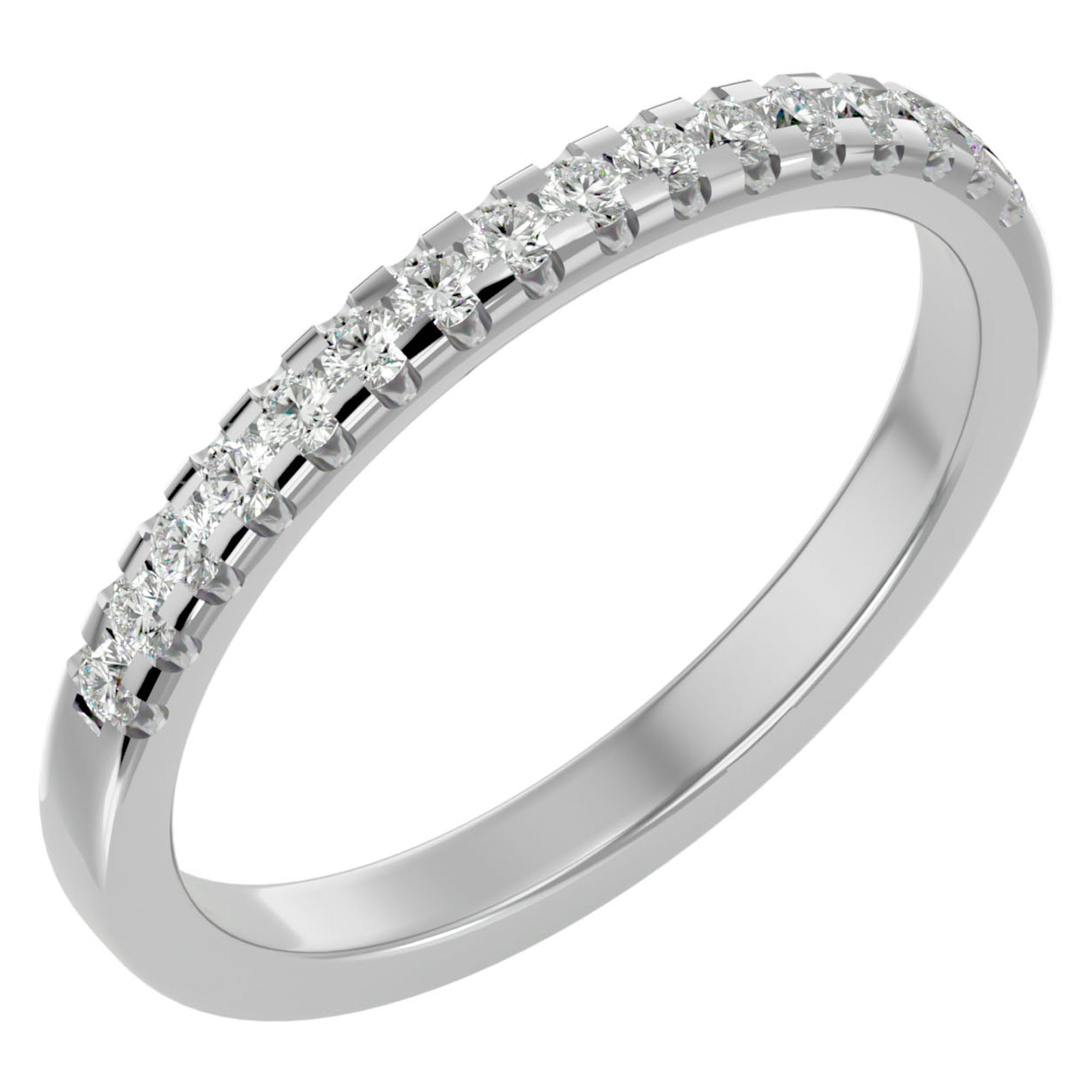 Inel Eternity din Aur 14k Cu Diamante Create în Laborator de 0.25 ct din 14k Aur Alb - Castelo.ro