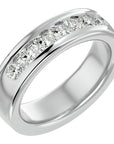 Verighetă cu Bandă De Diamante Create în Laborator de 1.03 ct din Platina - Castelo.ro
