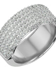Inel Clasic Pavé cu Diamante Naturale de 1.93 ct din Platina - Castelo.ro