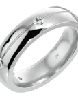 Verighetă Amélie din Aur 14k cu Diamante Naturale de 0.46 ct din 14k Aur Alb - Castelo.ro