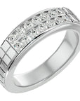 Inel Etern Dual din Aur 14k cu Diamante Create în Laborator de 0.82 ct din 14k Aur Alb - Castelo.ro
