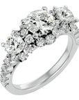 Inel de Logodnă Imperial din Aur 14k cu Diamante Create în Laborator de 2.04 ct din 14k Aur Alb - Castelo.ro