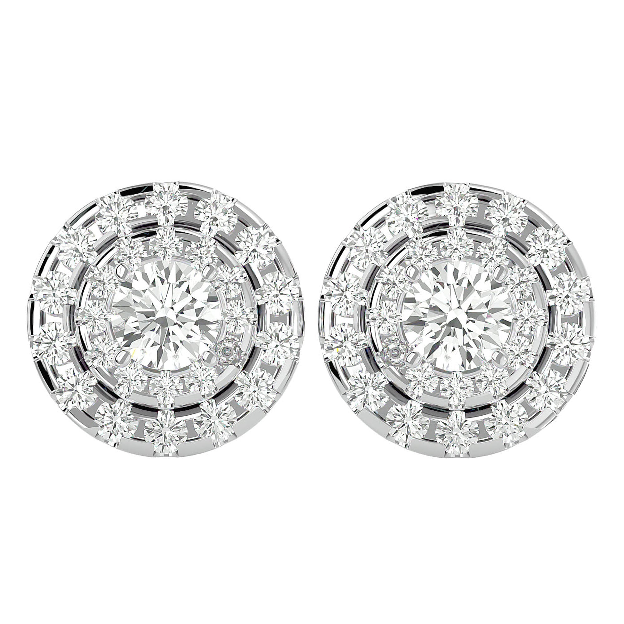 Cercei Halo Distins Cu Diamante Create în Laborator de 1.97 ct din - Castelo.ro