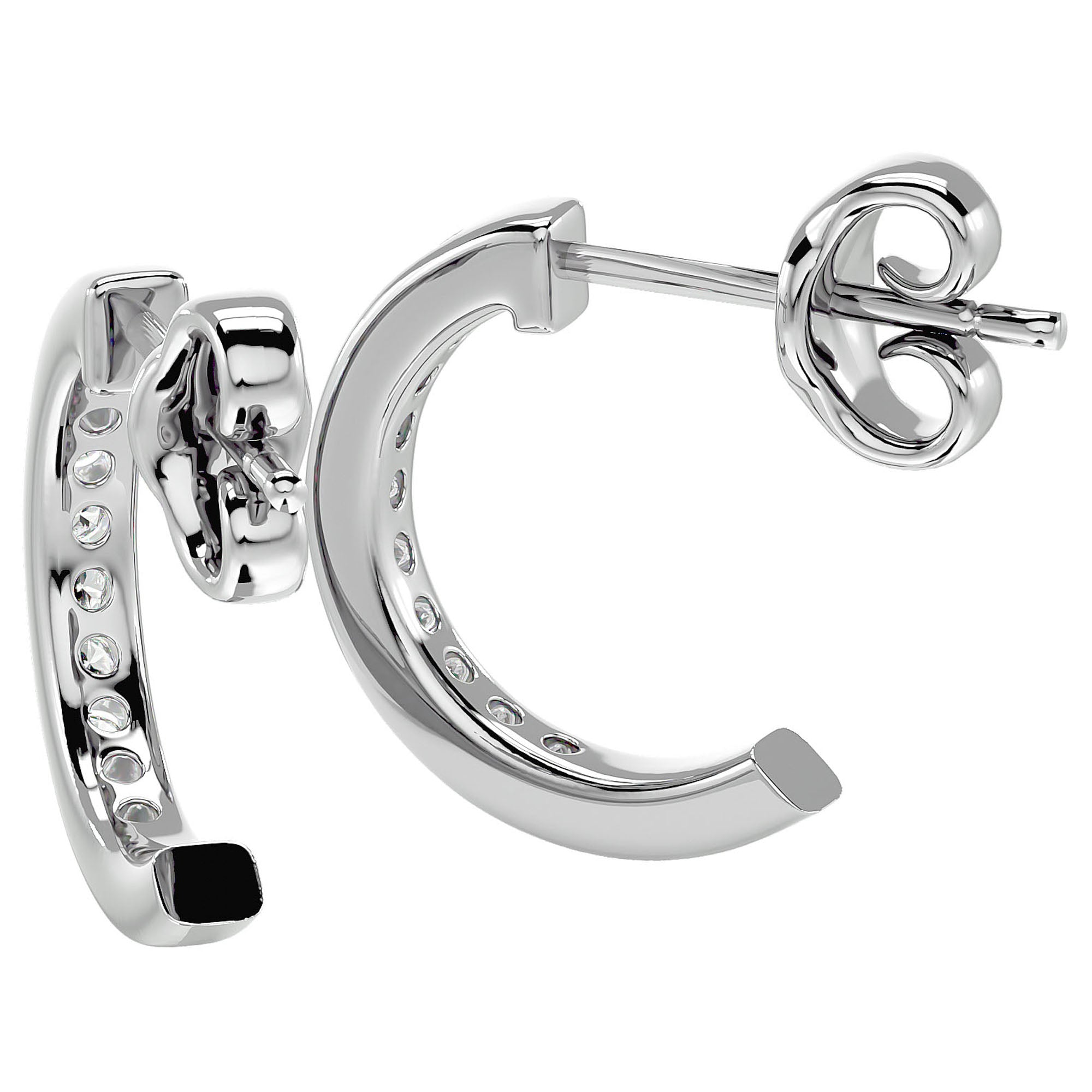 Cercei Hoop Regali cu Diamante Create în Laborator de 0.54 ct din - Castelo.ro