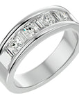 Verighetă Eternă din Aur 14k cu Diamante Naturale de 1.24 ct din 14k Aur Alb - Castelo.ro