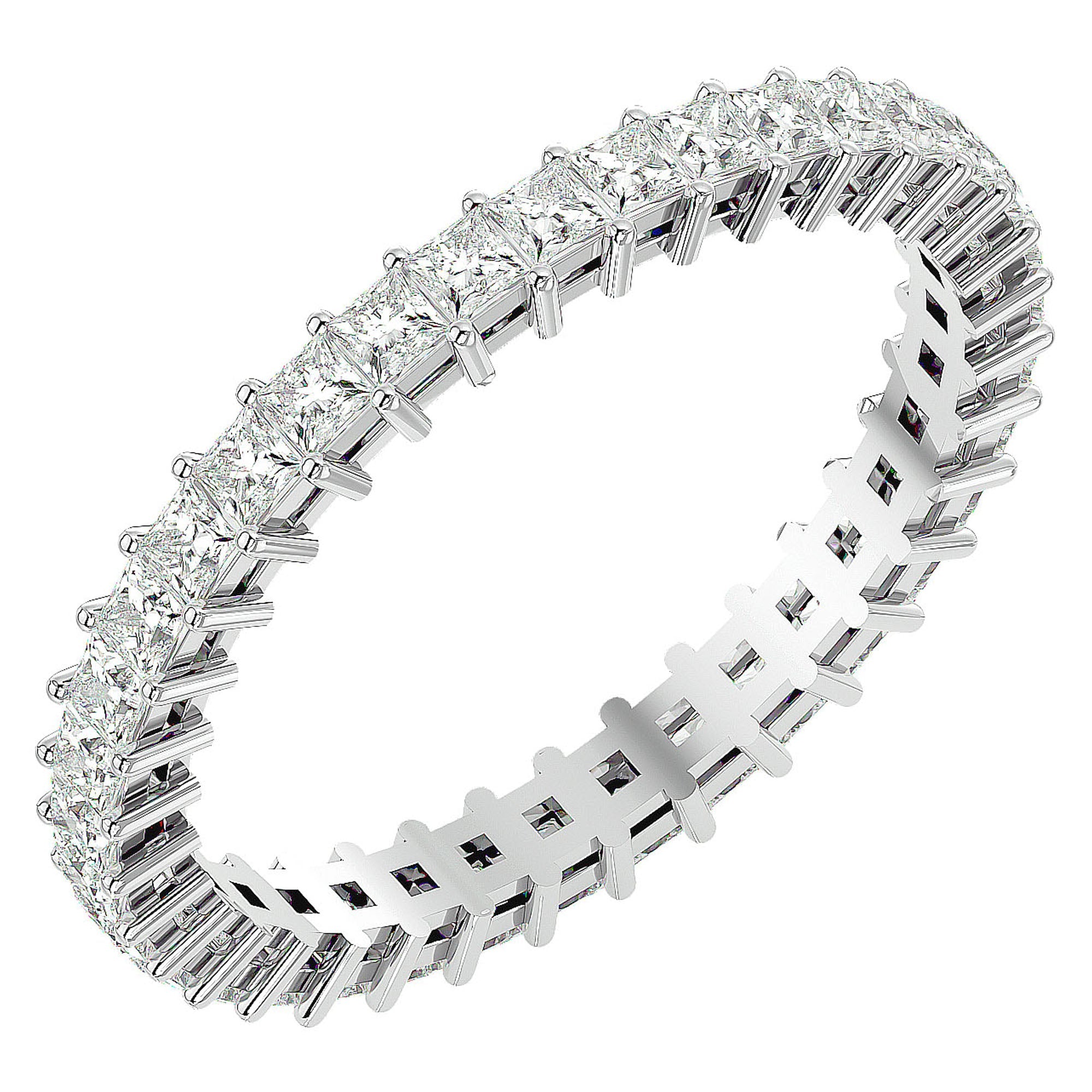 Inel Eternal cu Diamante Naturale de 1.11 ct din Platina - Castelo.ro