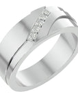 Verighetă Prestigiu cu Moissanite de 0.36 ct din Platina - Castelo.ro