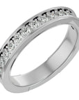 Inel Eternity din Aur 14k Cu Diamante Naturale de 0.49 ct din 14k Aur Alb - Castelo.ro