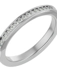 Inel Eternity din Aur 14k Cu Diamante Create în Laborator de 0.19 ct din 14k Aur Alb - Castelo.ro