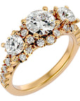Inel de Logodnă Imperial cu Moissanite de 2.04 ct din 18k Aur Galben - Castelo.ro