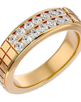 Inel Etern Dual cu Moissanite de 0.82 ct din 18k Aur Galben - Castelo.ro