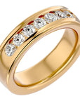 Verighetă din Aur 14k cu Bandă De Diamante Naturale de 1.03 ct din 14k Aur Galben - Castelo.ro