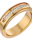 Verighetă Céline din Aur 14k cu Bandă De Diamante Naturale de 0.31 ct din 14k Aur Galben - Castelo.ro
