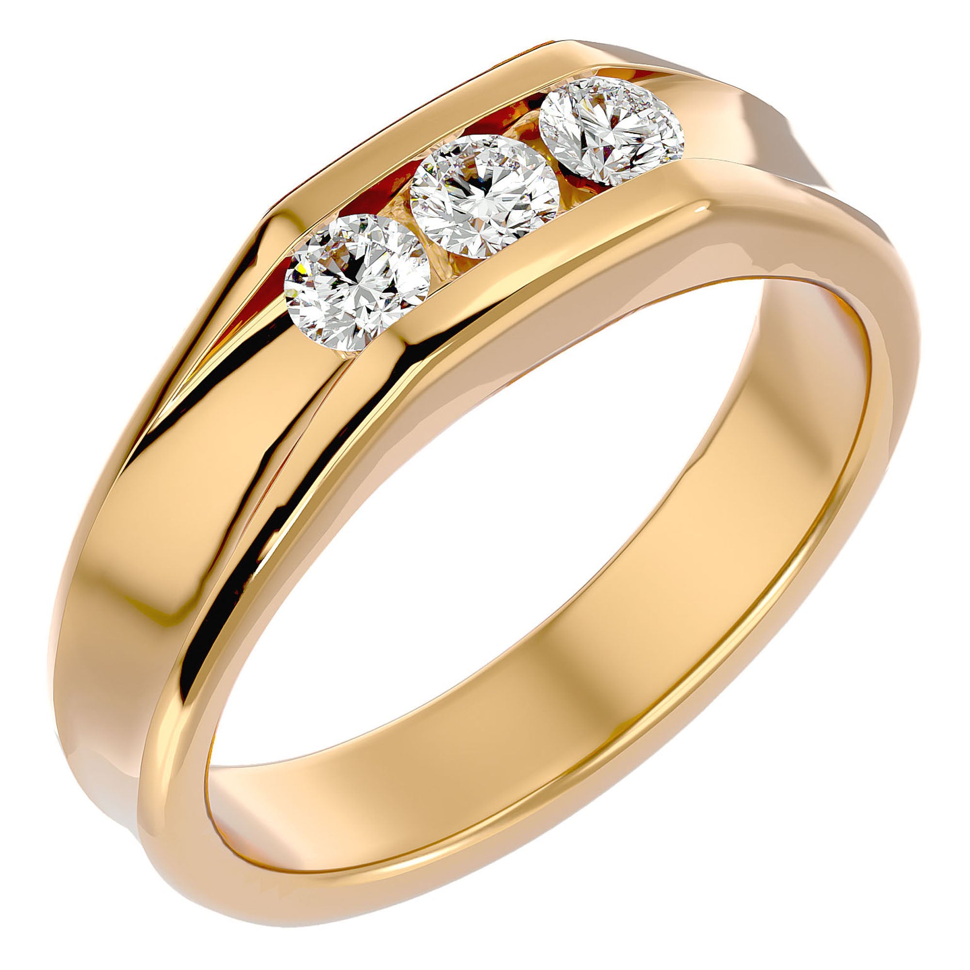 Inel Vintage cu Diamante Naturale de 0.52 ct din 18k Aur Galben - Castelo.ro