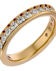 Verighetă cu Moissanite Eternity de 1.12 ct din 18k Aur Galben - Castelo.ro