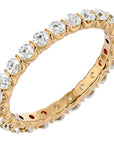 Inel Eternity din Aur 14k cu Diamante Naturale de 1.09 ct din 14k Aur Galben - Castelo.ro