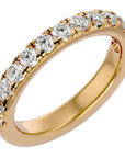 Verighetă din Aur 14k cu Diamante Naturale Eternity de 0.96 ct din 14k Aur Galben - Castelo.ro