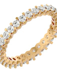 Inel Eternity cu Diamante Create în Laborator de 1.20 ct din 18k Aur Galben - Castelo.ro