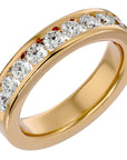 Verighetă cu Moissanite Eternity de 1.01 ct din 18k Aur Galben - Castelo.ro