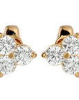 Cercei Stud Martini din Diamante Naturale de 0.44 ct din 18k Aur Galben - Castelo.ro