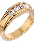 Inel Vintage din Aur 14k cu Diamante Naturale de 0.52 ct din 14k Aur Galben - Castelo.ro