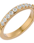 Inel Eternity Cu Moissanite de 0.40 ct din 18k Aur Galben - Castelo.ro