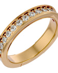 Inel Eternity Cu Moissanite de 0.49 ct din 18k Aur Galben - Castelo.ro